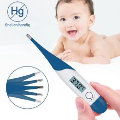 Thermometer Lichaam - Koorts - Koortsthermometer Voor Volwassenen - Blauw - Incl. Opbergcase En Handleiding! -Winkel Voor Thuisgezondheidsmeetapparatuur 1200x1200 671