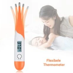 Thermometer Lichaam - Koorts - Koortsthermometer Voor Volwassenen - Oranje - Incl. Opbergcase En Handleiding! -Winkel Voor Thuisgezondheidsmeetapparatuur 1200x1200 689