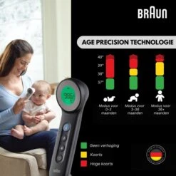 Braun Digitale Thermometer + Handige Opbergetui - Voorhoofdthermometer - Age Precision Technologie - Contactloze Meting - Geschikt Voor Baby's, Kinderen & Volwassenen - Koortsindicator Met Leeftijdsinstelling - Met Stiltemodus - BNT400 - Zwart 17 Braun Digitale Thermometer + Handige Opbergetui - Voorhoofdthermometer - Age Precision Technologie - Contactloze Meting - Geschikt Voor Baby's, Kinderen & Volwassenen - Koortsindicator Met Leeftijdsinstelling - Met Stiltemodus - BNT400 - Zwart -Winkel Voor Thuisgezondheidsmeetapparatuur 1200x1200 733