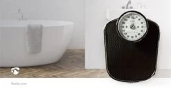 Nedis Personenweegschaal | Analoog | Zwart | Rubber | Antislip Weegplateau | Maximaal Weegvermogen: 160 Kg -Winkel Voor Thuisgezondheidsmeetapparatuur 1200x628