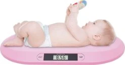 A&K Baby Weegschaal - Digitaal - Multifunctioneel - Babyweegschaal - Inclusief Batterijen – Personenweegschaal - Dierenweegschaal - Roze