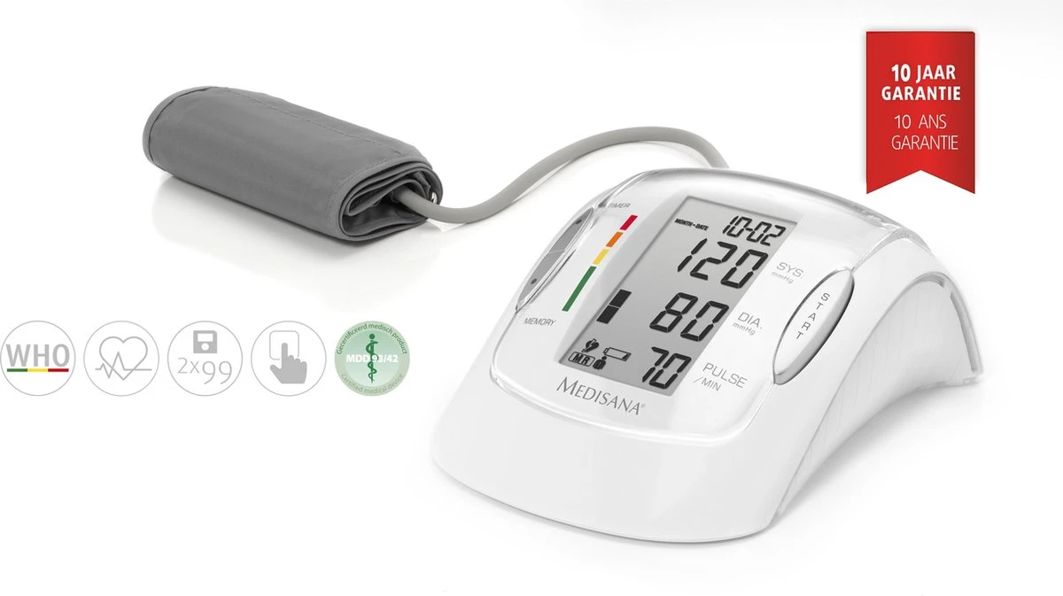 Medisana MTP Pro Bovenarmbloeddrukmeter 5 Medisana MTP Pro Bovenarmbloeddrukmeter - Afbeelding 3
