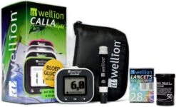 Wellion Calla Light Startpakket (met 50 Strips En 50 Lancetten) - Paars -Winkel Voor Thuisgezondheidsmeetapparatuur 1200x729