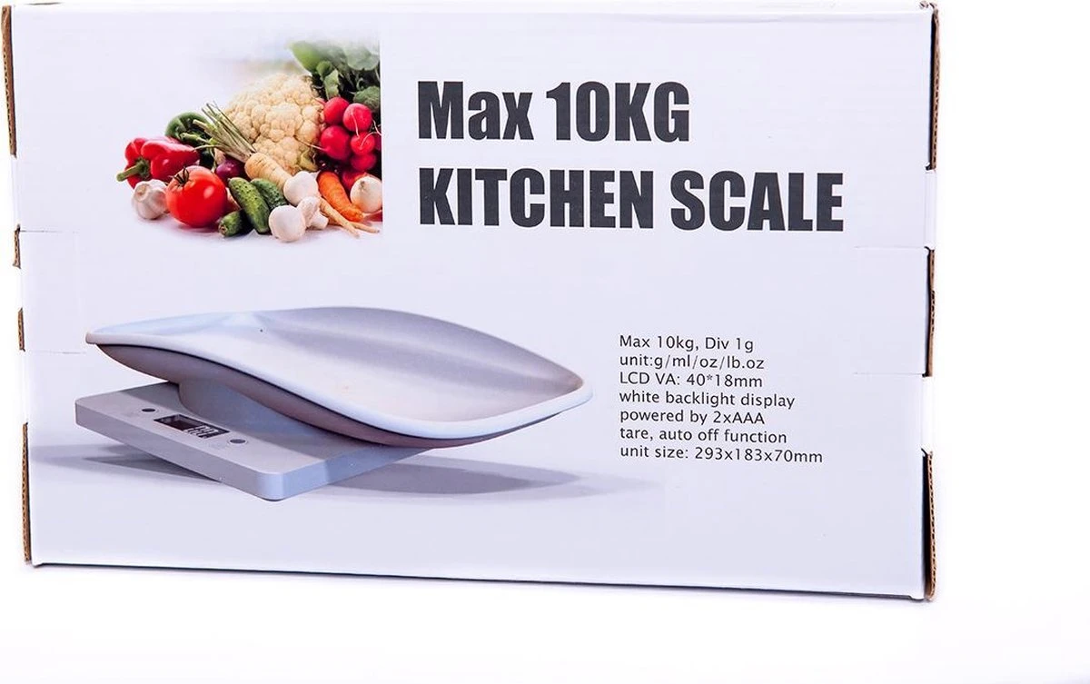 Dierenweegschaal - Dierenweegschaal Voor Kleine Dieren - Weegschaal - Weegschalen - Tot 10KG - Puppy - Kitten - Keukenweegschaal - Digitale Weegschaal - Precisie Weegschaal - Wit 7 Dierenweegschaal - Dierenweegschaal Voor Kleine Dieren - Weegschaal - Weegschalen - Tot 10KG - Puppy - Kitten - Keukenweegschaal - Digitale Weegschaal - Precisie Weegschaal - Wit - Afbeelding 5