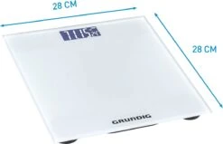 Grundig Weegschaal - Digitale Personenweegschaal - 50 Gram Nauwkeurig - 2 Tot 180 Kilo - Wit -Winkel Voor Thuisgezondheidsmeetapparatuur 1200x771 1