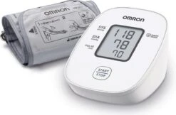 OMRON X2 Basic Bloeddrukmeter Bovenarm - Aanbevolen Door Hartstichting - Blood Pressure Monitor Met Hartslagmeter – Onregelmatige Hartslag - Klinisch Gevalideerd - 22 Tot 32 Cm Manchet – 3 Jaar Garantie