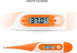 Thermometer Lichaam - Koorts - Koortsthermometer Voor Volwassenen - Oranje - Incl. Opbergcase En Handleiding! -Winkel Voor Thuisgezondheidsmeetapparatuur 1200x822 2