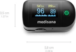 Medisana PM 100 Black Saturatiemeter -Winkel Voor Thuisgezondheidsmeetapparatuur 1200x822