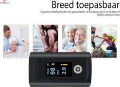 Meditrack Professionele Saturatiemeter Met APP En Hartslagmeter - Incl. Batterijen - Best Getest - Pulse Oximeter – Zuurstofmeter Vinger -Winkel Voor Thuisgezondheidsmeetapparatuur 1200x873 1