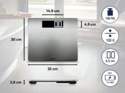 Leifheit Soehnle Personenweegschaal Digitaal Style Sense Safe 300 - RVS- Tot 180 Kg - Incl. Batterijen -Winkel Voor Thuisgezondheidsmeetapparatuur 1200x899 1