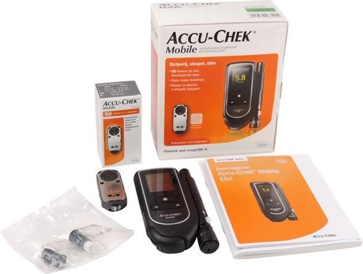 Accu Chek Mobile Combi Set Met 50 Teststrips 4 Accu Chek Mobile Combi Set Met 50 Teststrips - Afbeelding 2
