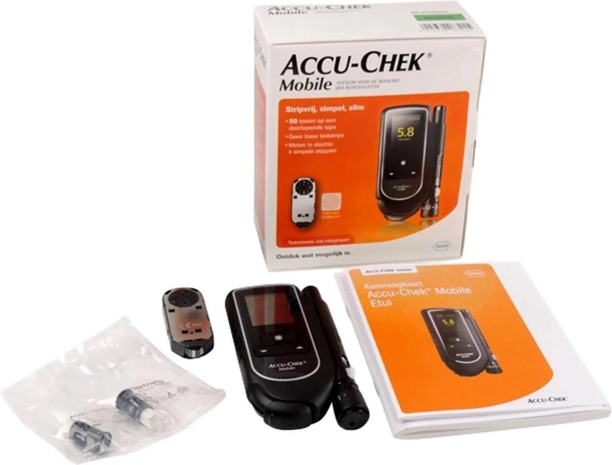 Accu Chek Mobile Combi Set Met 50 Teststrips 3 Accu Chek Mobile Combi Set Met 50 Teststrips