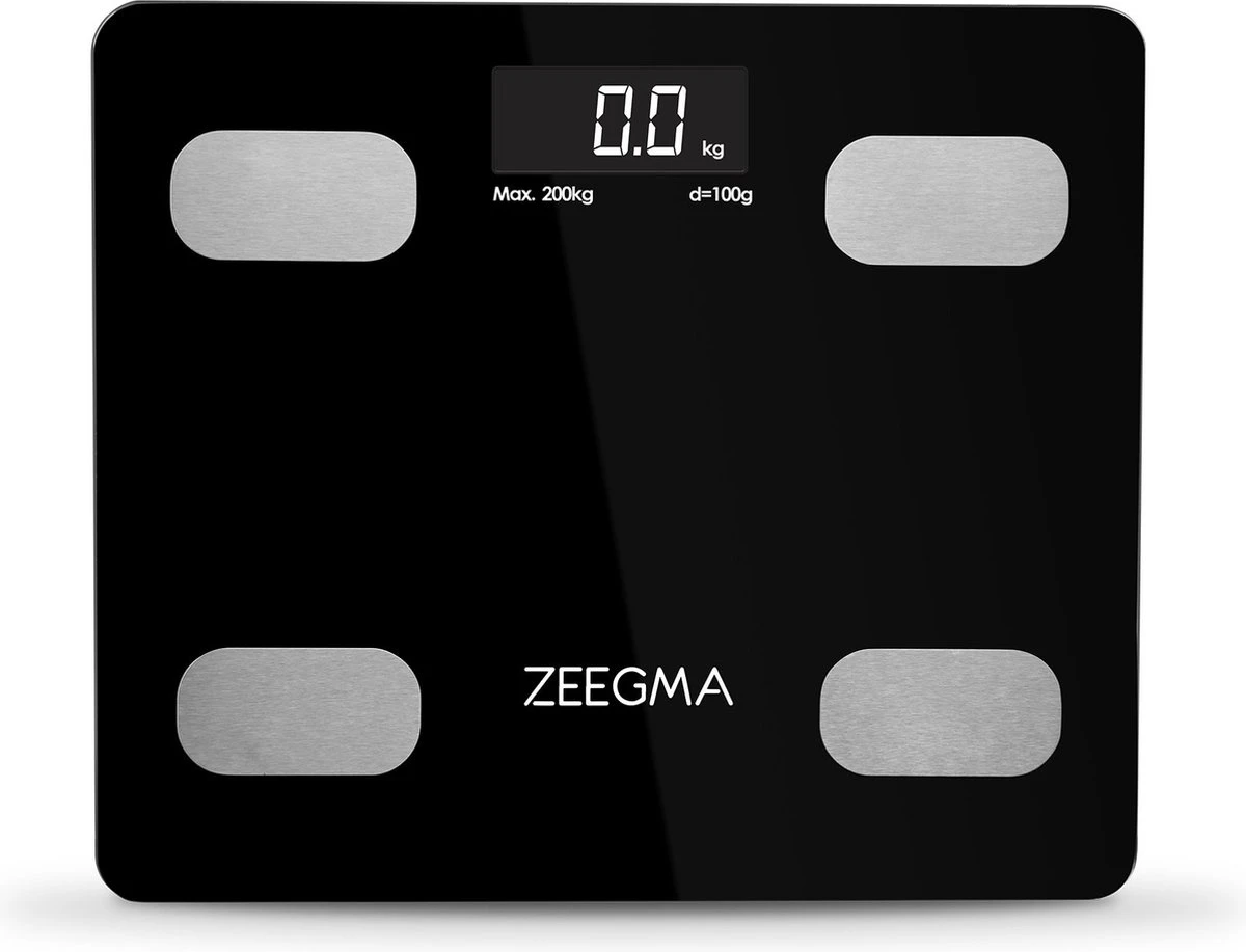Zeegma Gewit - SMART Personenweegschaal - 15 Parameters - 200kg - LCD - APP 14 Zeegma Gewit - SMART Personenweegschaal - 15 Parameters - 200kg - LCD - APP - Afbeelding 12