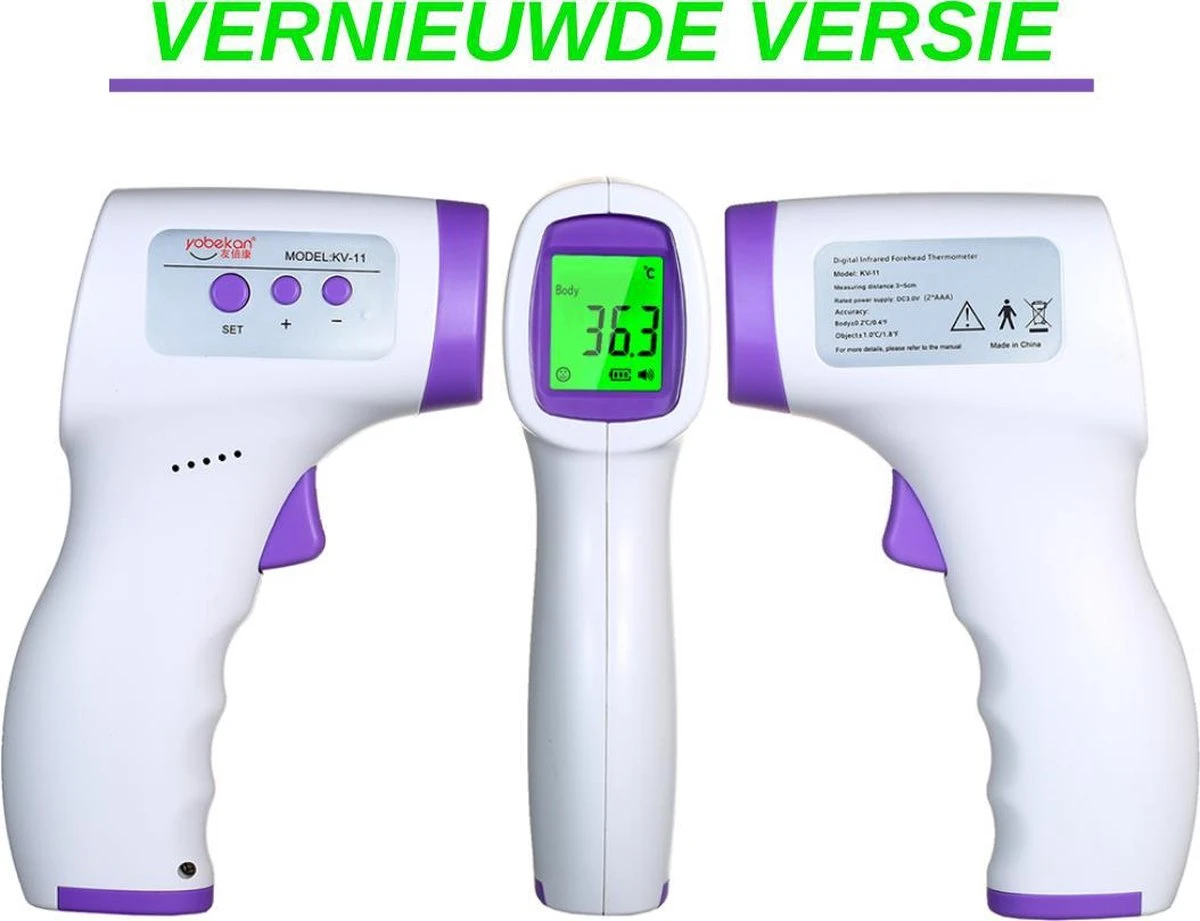 Infrarood Thermometer - Thermometer Lichaam & Voorhoofd 7 Infrarood Thermometer - Thermometer Lichaam & Voorhoofd - Afbeelding 5