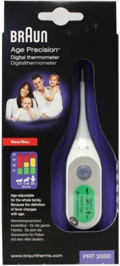 Braun PRT2000 - Digitale Lichaamsthermometer -Winkel Voor Thuisgezondheidsmeetapparatuur 541x1200