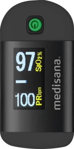 Medisana PM 100 Black Saturatiemeter -Winkel Voor Thuisgezondheidsmeetapparatuur 595x1200