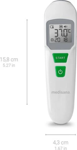 Medisana TM 760 Infrarood Multifunctionele Thermometer - Meet Contactloos Temperatuur Via Voorhoofd - Ook Andere Objecten -Winkel Voor Thuisgezondheidsmeetapparatuur 622x1200