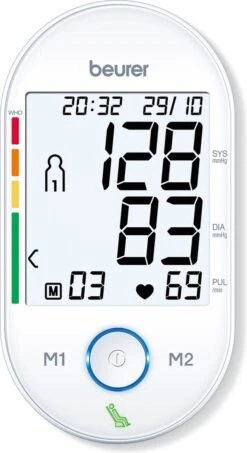 Beurer BM55 - Bloeddrukmeter Bovenarm - USB Data-overdracht - Rustindicator -Winkel Voor Thuisgezondheidsmeetapparatuur 654x1200