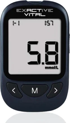 Exactive Vital Glucosemeter Startpakket – Bloedsuikermeter – Diabetes Meter – Glucose Monitor – Glucosemeter - Donkerblauw -Winkel Voor Thuisgezondheidsmeetapparatuur 690x1200 2