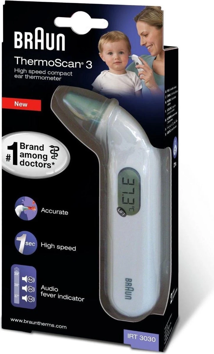 Braun ThermoScan 3 - Lichaamsthermometer 6 Braun ThermoScan 3 - Lichaamsthermometer - Afbeelding 4