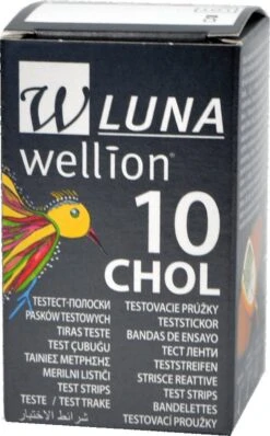 Wellion Luna Cholesterol Teststrips (10 Stuks)