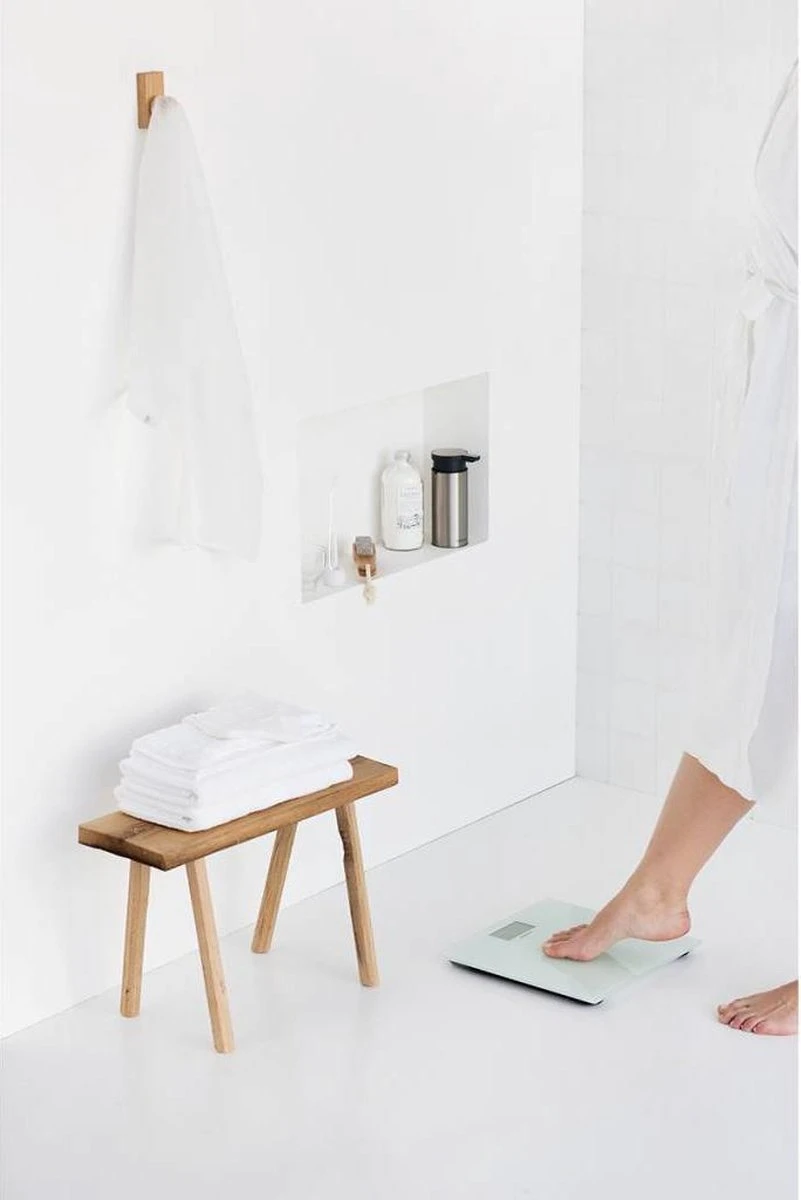 Brabantia Personenweegschaal Digitaal - Op Batterijen - White 7 Brabantia Personenweegschaal Digitaal - Op Batterijen - White - Afbeelding 5