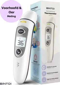 Bintoi® X200 - Thermometer Voorhoofd - Oorthermometer - Koortsthermometer
