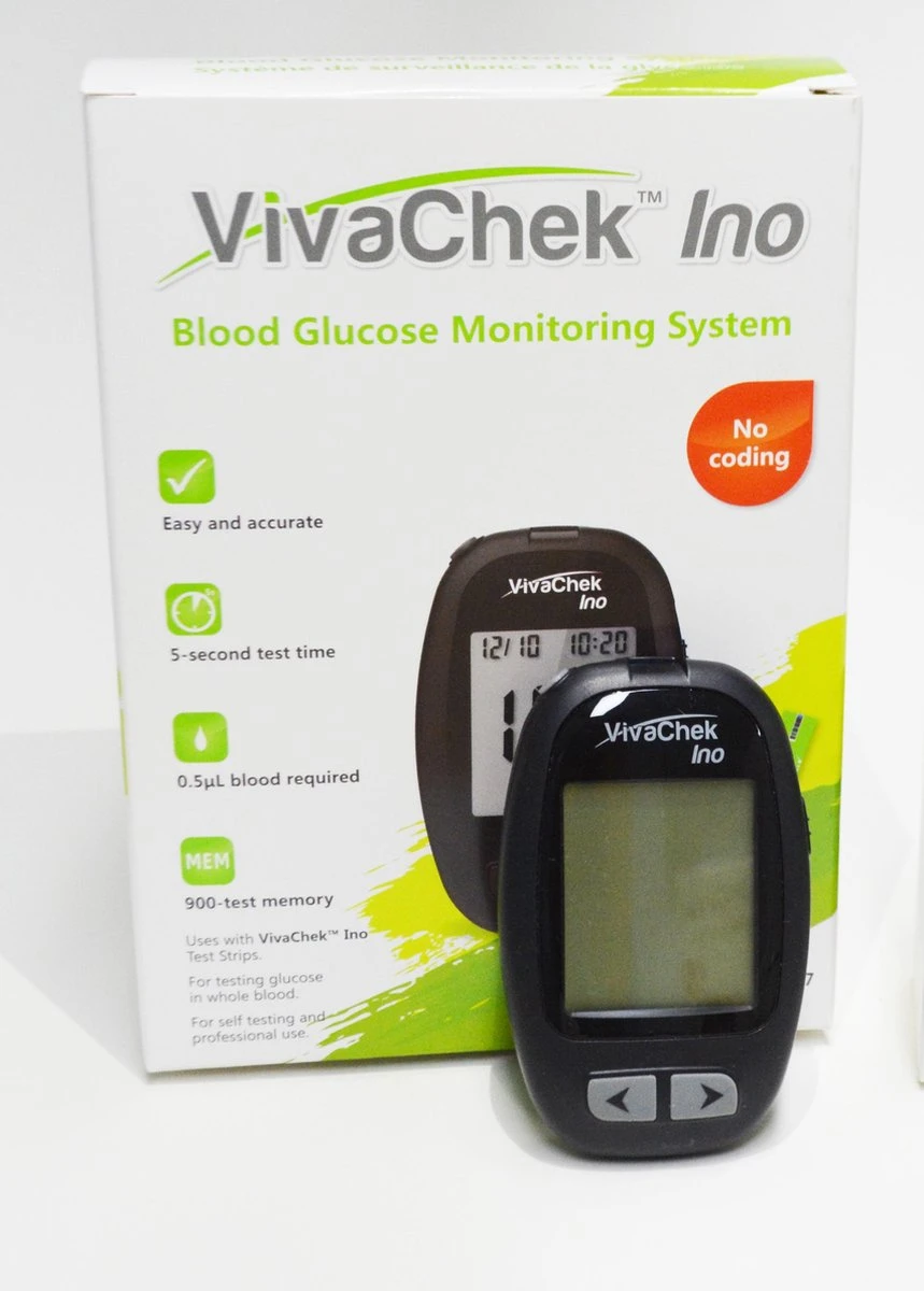 VivaChek Ino Glucosemeter Startpakket (inclusief 25 Lancetten, 25 Test Strips En Een Prikpen) 4 VivaChek Ino Glucosemeter Startpakket (inclusief 25 Lancetten, 25 Test Strips En Een Prikpen) - Afbeelding 2