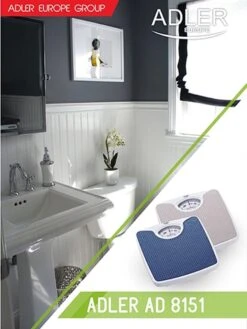 Adler AD 8151b - Personenweegschaal - Analoog - Blauw -Winkel Voor Thuisgezondheidsmeetapparatuur 900x1200