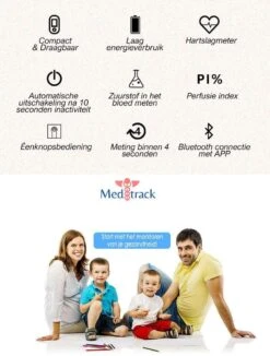 Meditrack Professionele Saturatiemeter Met APP En Hartslagmeter - Incl. Batterijen - Best Getest - Pulse Oximeter – Zuurstofmeter Vinger -Winkel Voor Thuisgezondheidsmeetapparatuur 909x1200