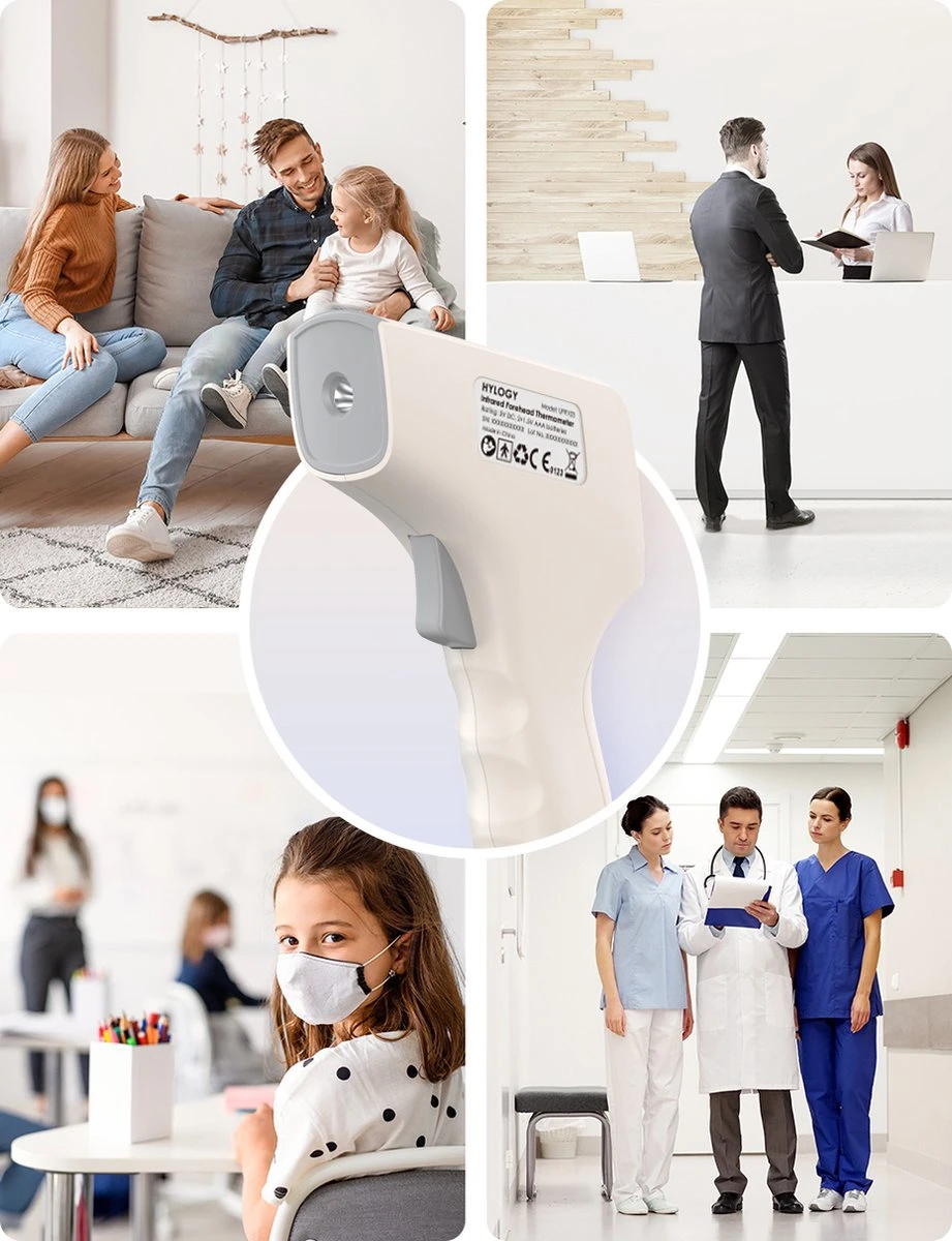 HYLOGY Thermometer Voor Volwassenen Digitaal - Infrarood Koortsthermometer Contactloze - Thermometer Lichaam Kinderen - Voorhoofd Thermometer Baby Met Lcd Display 8 HYLOGY Thermometer Voor Volwassenen Digitaal - Infrarood Koortsthermometer Contactloze - Thermometer Lichaam Kinderen - Voorhoofd Thermometer Baby Met Lcd Display - Afbeelding 6