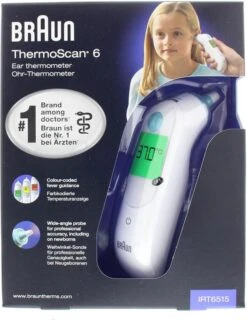 Braun IRT 6515 ThermoScan 6 Infrarood Koortshermometer -Winkel Voor Thuisgezondheidsmeetapparatuur 925x1200