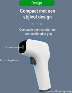 Salvaro® Professionele Infrarood Thermometer - Contactloze Koortsthermometer - Vernieuwde Verbeterde Sensor -Voorhoofd En Lichaam Thermometer - Kinderen En Volwassenen - Met Nederlandse Handleiding En Icl. Batterijen -Winkel Voor Thuisgezondheidsmeetapparatuur 928x1200 1