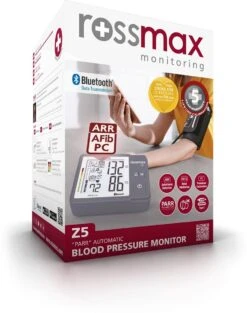 Rossmax Z5 - *Nieuw* - Bloeddrukmeter Bovenarm Hartstichting - Klinisch Gevalideerd - Hartslagmeter - Bluetooth - Smartphone App - Onregelmatige Hartslag - AFib En PC Detectie - Geheugen - Gemiddelde Ochtend/Avond - Accu - 2 Gebruikers En Gastmodus -Winkel Voor Thuisgezondheidsmeetapparatuur 947x1200