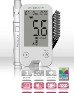 Medisana Meditouch2 Startpakket - Mmol/L (versie Voor Nederland) - Bloedsuikermeter -Winkel Voor Thuisgezondheidsmeetapparatuur 949x1200 2