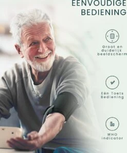 Bintoi® BX400 - Bloeddrukmeter Bovenarm - Hartslagmeter - Incl. Batterijen - 2 Gebruikers -Winkel Voor Thuisgezondheidsmeetapparatuur 996x1200