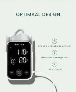 Bintoi® BX400 - Bloeddrukmeter Bovenarm - Hartslagmeter - Incl. Batterijen - 2 Gebruikers -Winkel Voor Thuisgezondheidsmeetapparatuur 999x1200