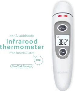 New York Biology - Infrarood Oor En Voorhoofdthermometer Lichaam Voor Baby- Kinderen & Volwassenen-digitale Koortsthermometer-incl. Batterijen +NL Handleiding -Winkel Voor Thuisgezondheidsmeetapparatuur 999x1200 4